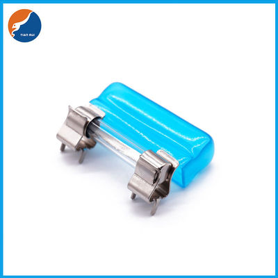 Support isolé ignifuge en plastique mou d'agrafe de fusible du bâti 6x30mm de carte de circuit imprimé de protection de PVC