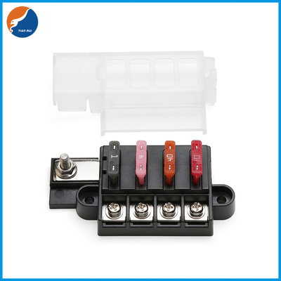 Boîte compacte de bloc de fusible de lame de 4 manières pour ATC 0257 de l'ATO 0287 fusibles des véhicules à moteur de voiture
