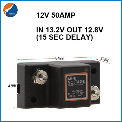 Contrôleur Isolator 12V 50AMP de batterie de relais de Mini Voltage Sensitive VSR de surveillance double pour le bateau de la moto rv d'automobile