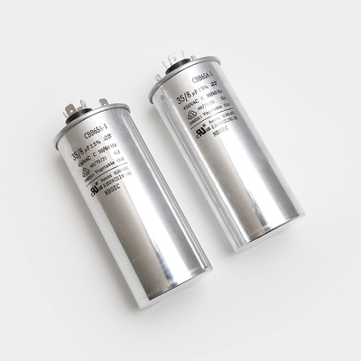 Condensateur de film du polypropylène 450VAC de 50/60HZ CBB65A-1 35uF 35/8uF 5% pour le lavage de congélateur de climatiseur
