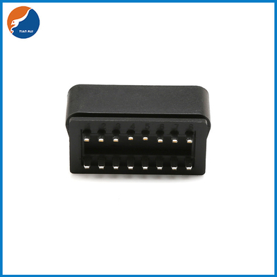 Connecteur OBD2 femelle adapté aux besoins du client de 12V 24V 16 Pin Male OBD II OBD 2 avec la serrure pour l'instrument diagnostique de voiture